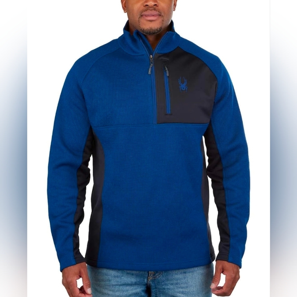 Men's spyder Performance Jacket in Blue and Black Size L‎